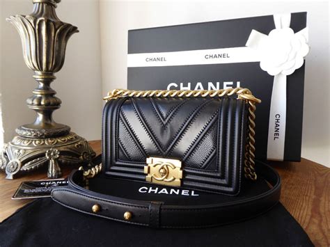 chanel small boy bag chevron